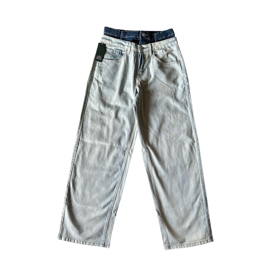 NWT Wild Fable Women's 8 Mid-Rise 90's Relaxed Straight Jeans Easy Rigid NEW